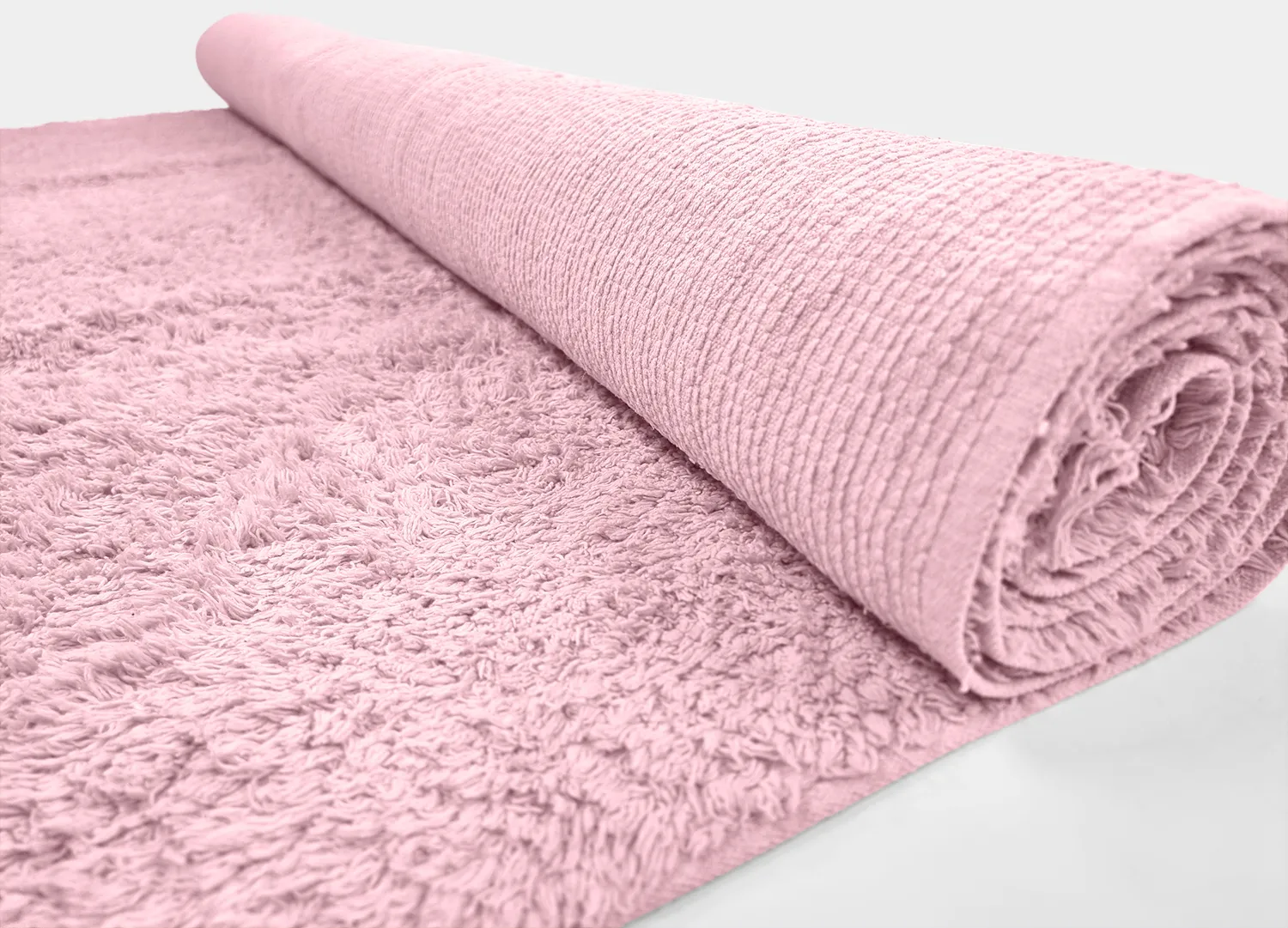 Ryijymatot - Alba Natural Cotton Shaggy (vaalea pinkki)