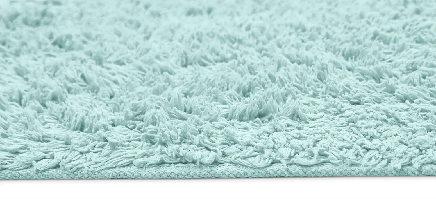 Ryijymatot - Alba Natural Cotton Shaggy (turkoosi)