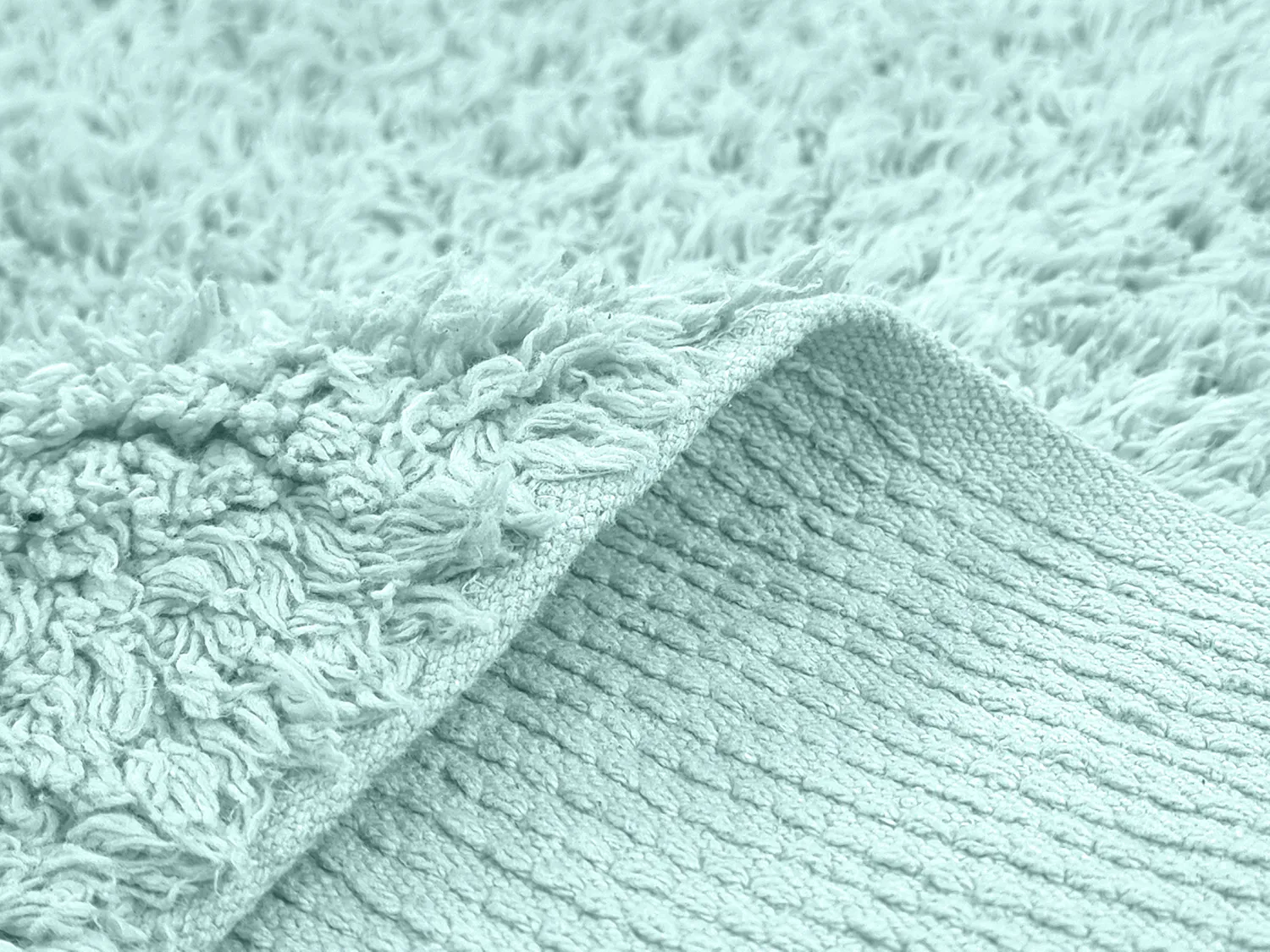 Ryijymatot - Alba Natural Cotton Shaggy (turkoosi)