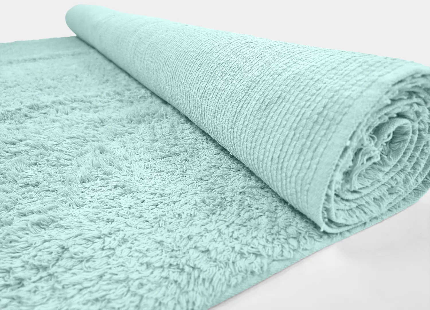 Ryijymatot - Alba Natural Cotton Shaggy (turkoosi)
