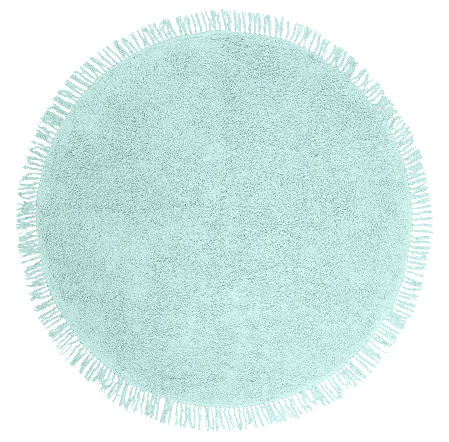 Pyöreä matot - Alba Natural Cotton Shaggy (turkoosi)