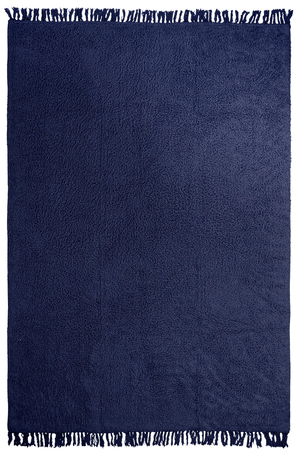 Ryijymatot - Alba Natural Cotton Shaggy (tummansininen)