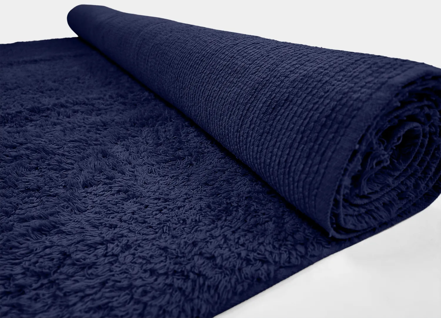 Ryijymatot - Alba Natural Cotton Shaggy (tummansininen)