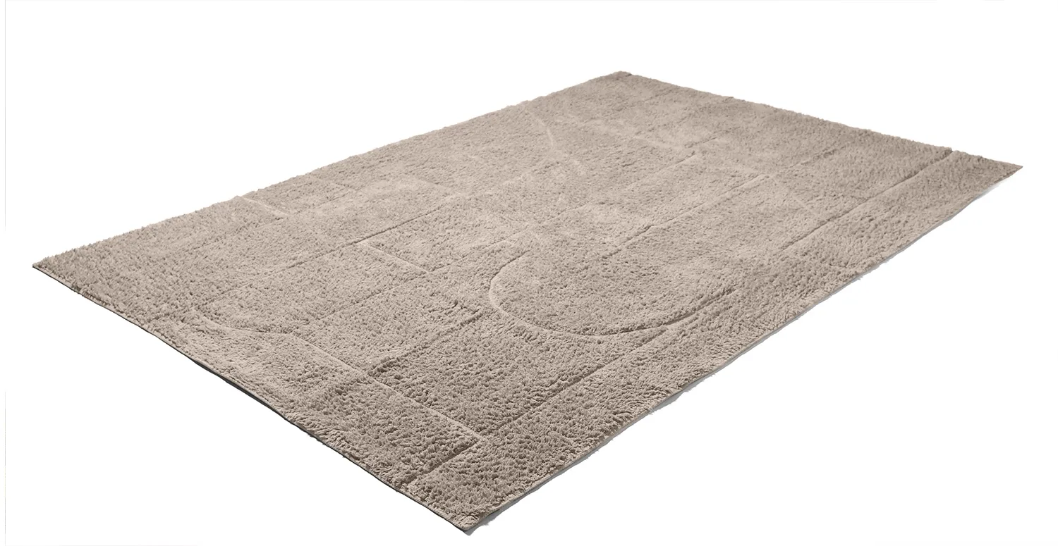 Ryijymatot - Cremona Natural Cotton Shaggy (taupe)