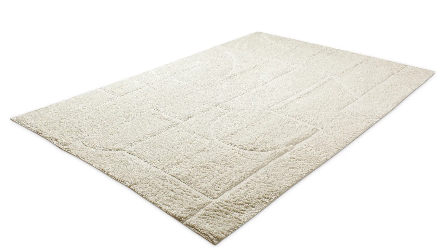 Ryijymatot - Cremona Natural Cotton Shaggy (offwhite)