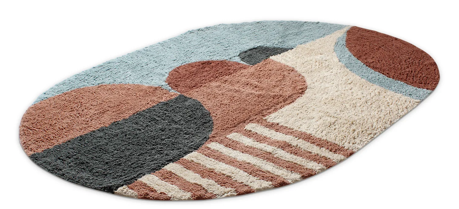 Soikea matto - Osmery Natural Cotton Shaggy (multi)
