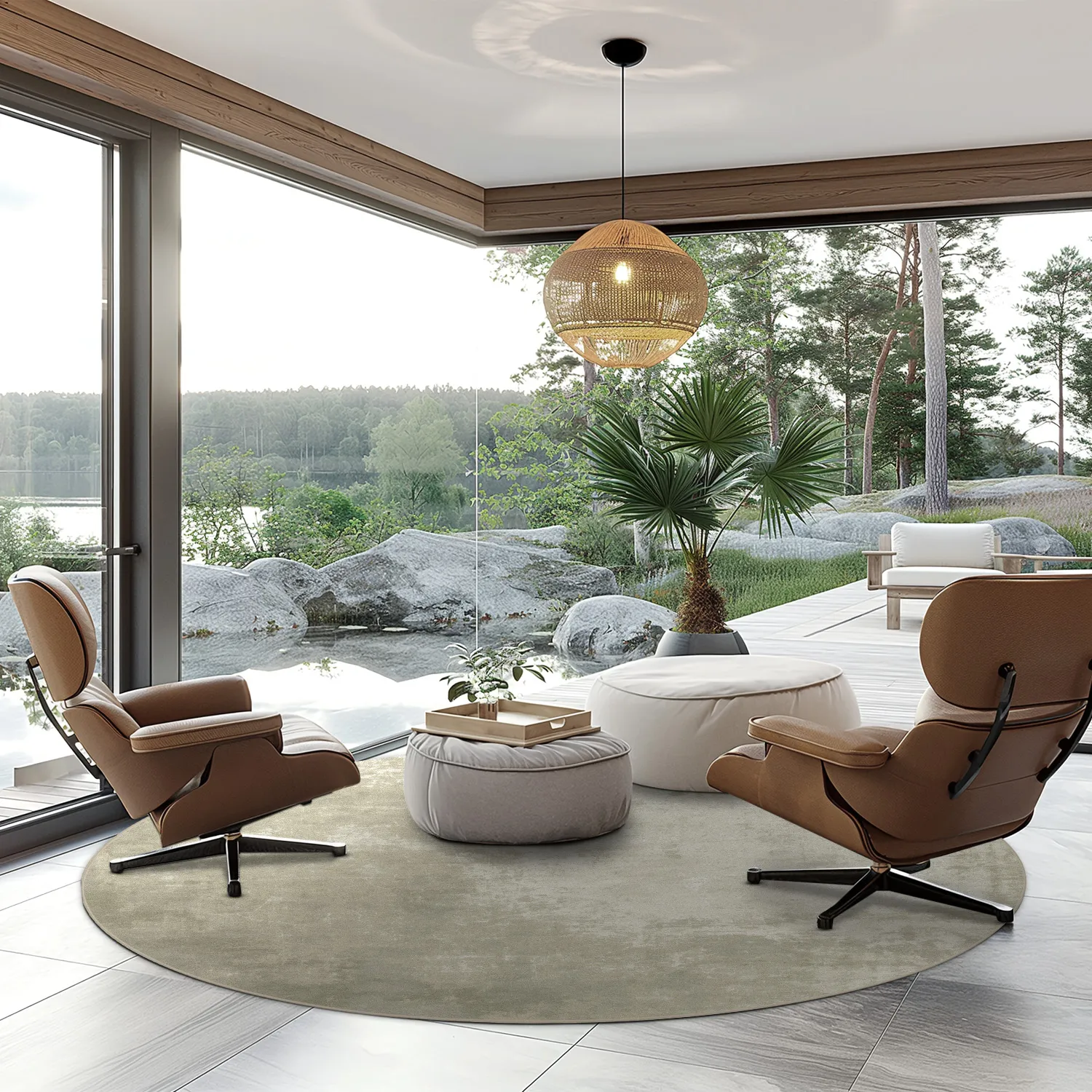 Pyöreät matot - Lynton (beige)