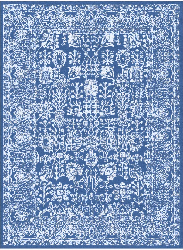 Wilton-matto - Menfi (sininen)