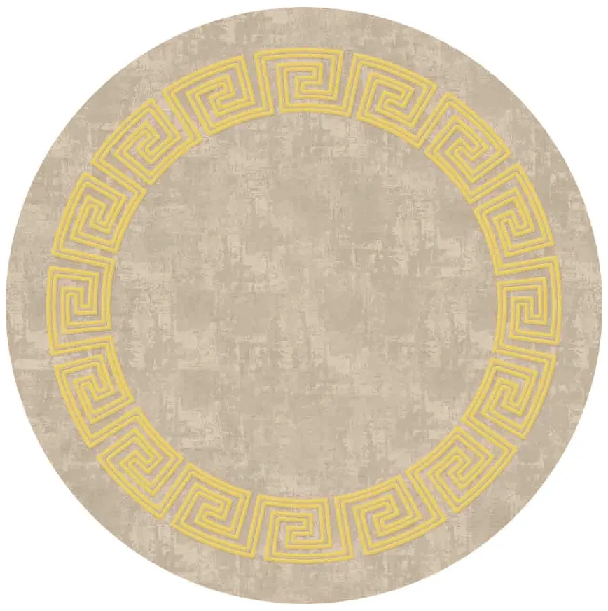 Pyöreät matot - Myra (beige/keltainen)