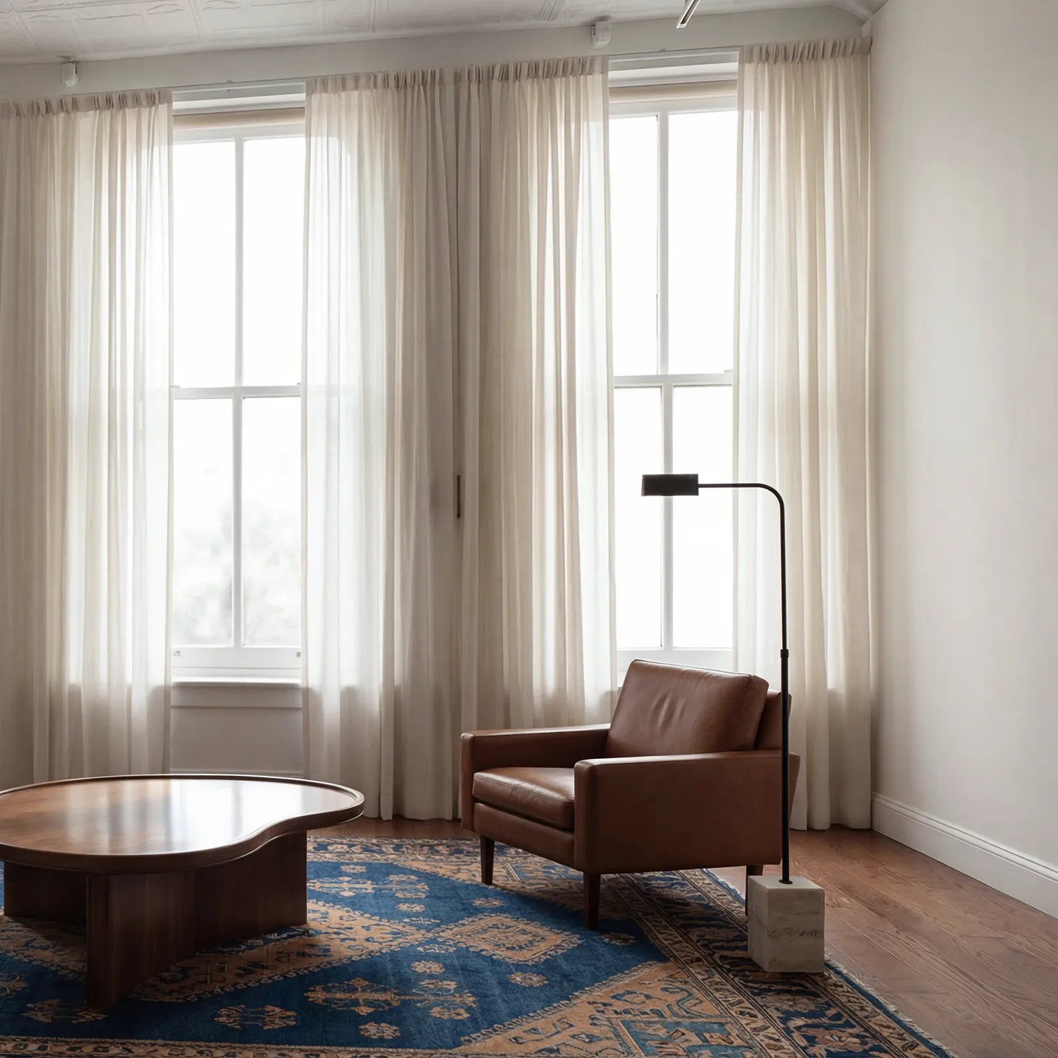 Verhot 2-pakkaus - Pellavaverho Noemi (beige)