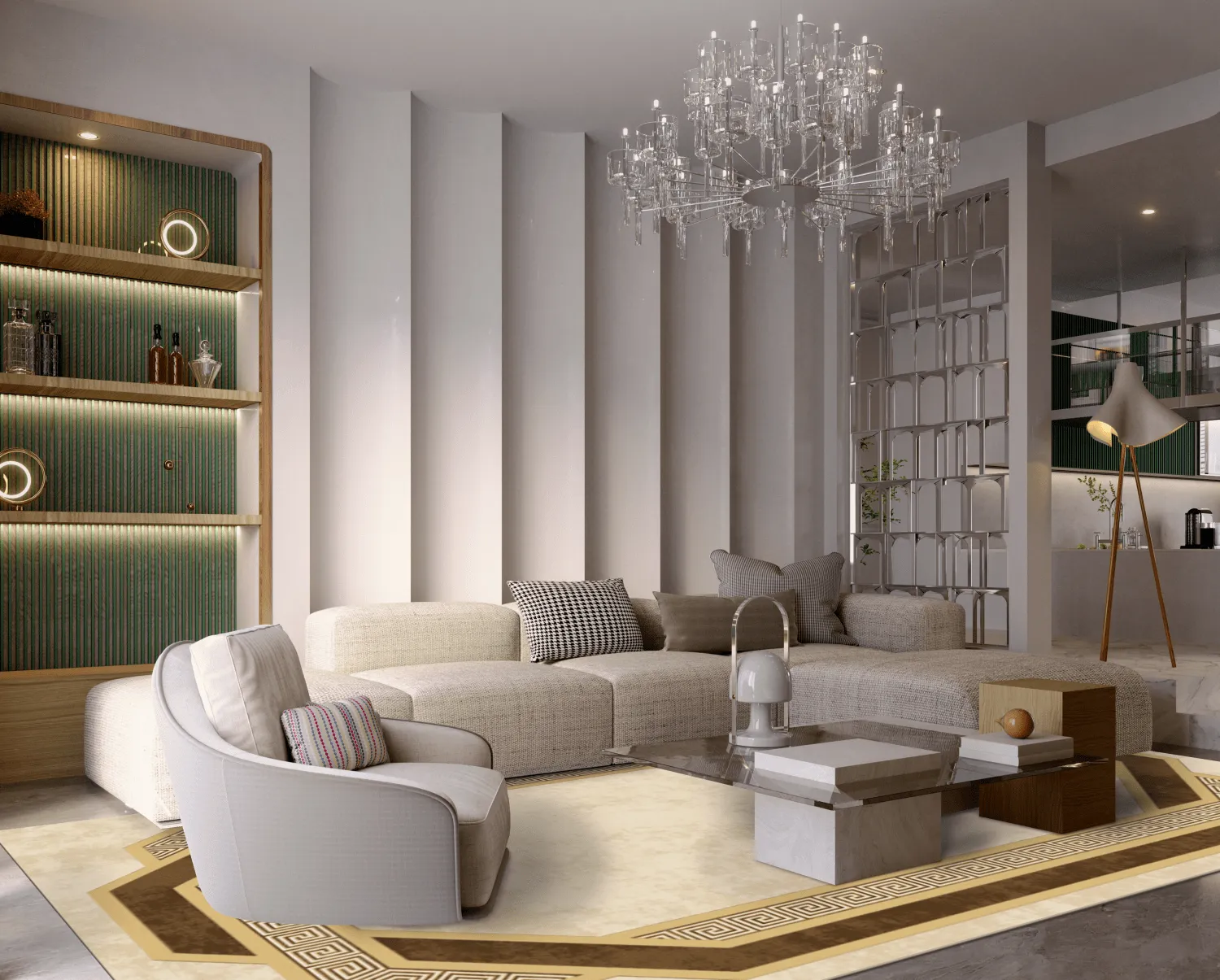 Wilton-matto - Olympia (beige/ruskea)