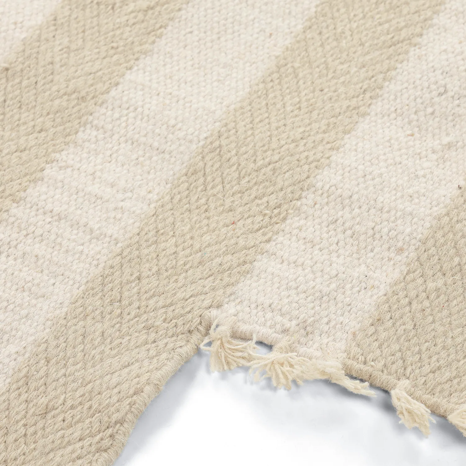 Epäsäännöllinen villamatto - Kystaro (kerma/beige)