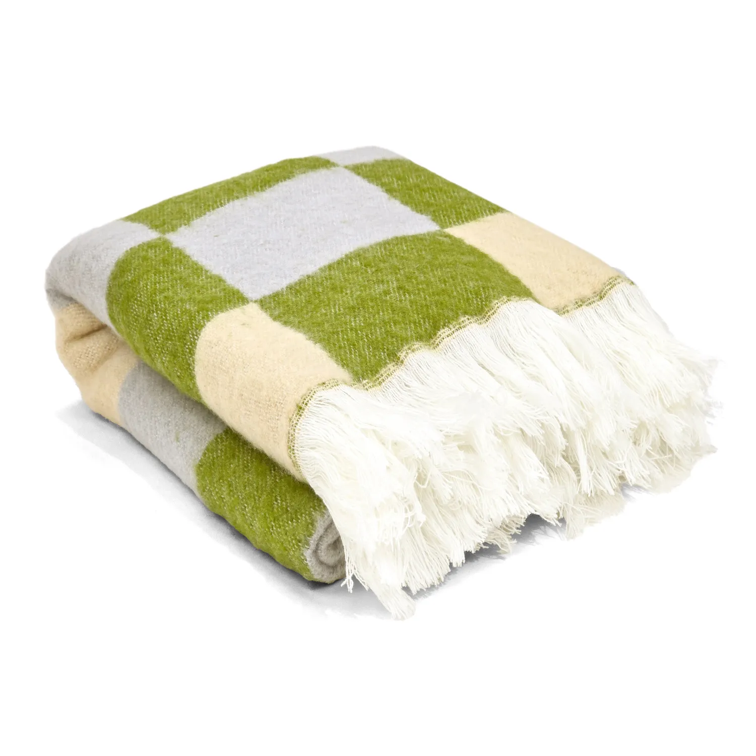 Viltit - Villasekoiteplaid - Audrey Check (beige/vihreä/violetti)