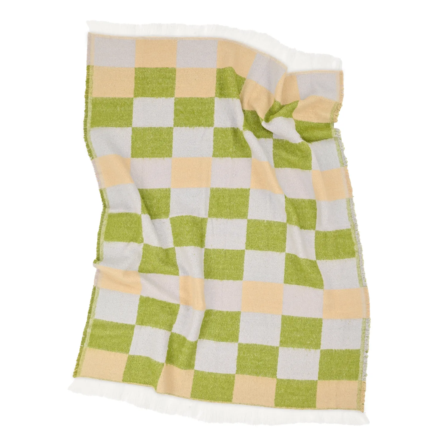 Viltit - Villasekoiteplaid - Audrey Check (beige/vihreä/violetti)