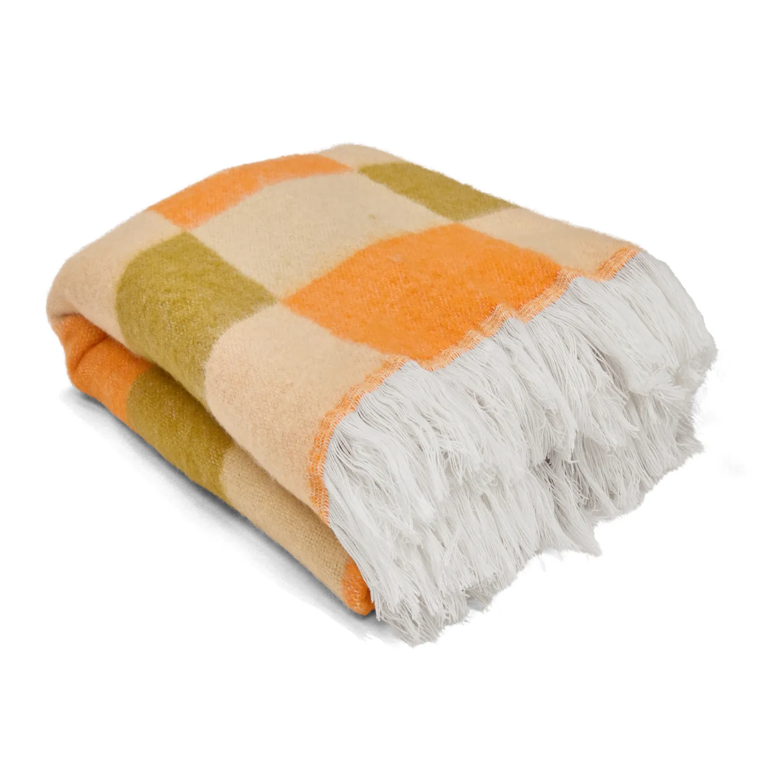 Viltit - Villasekoiteplaid - Audrey Check (beige/keltainen/oranssi)