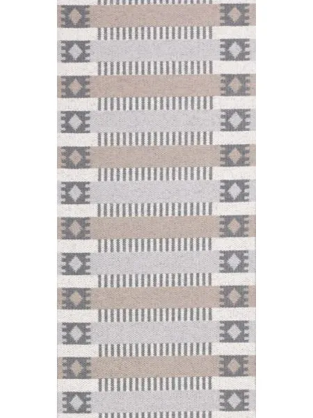 Muovimatot - Horredsmattan Märta (harmaa/beige)