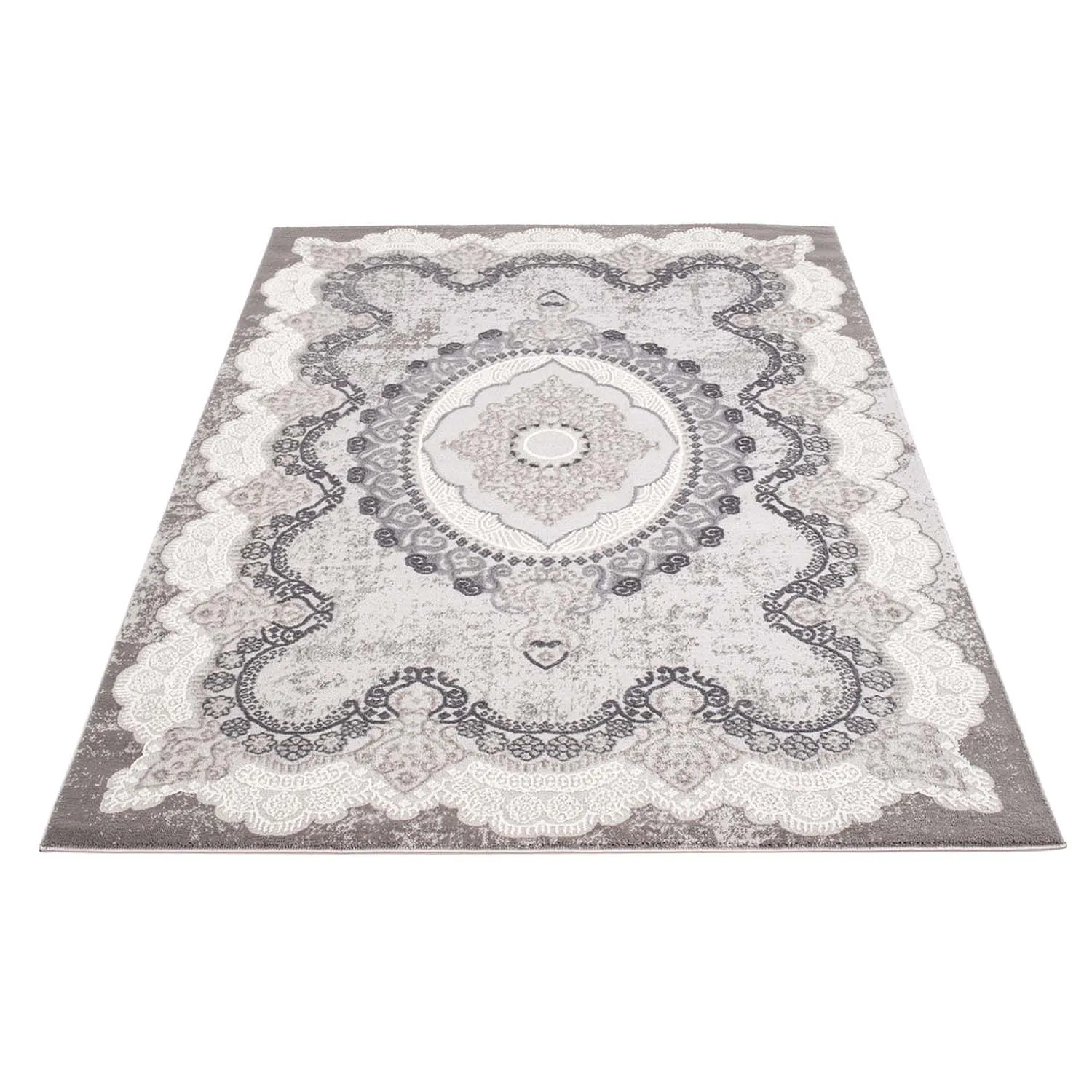 Wilton-matto - Sari (harmaa)