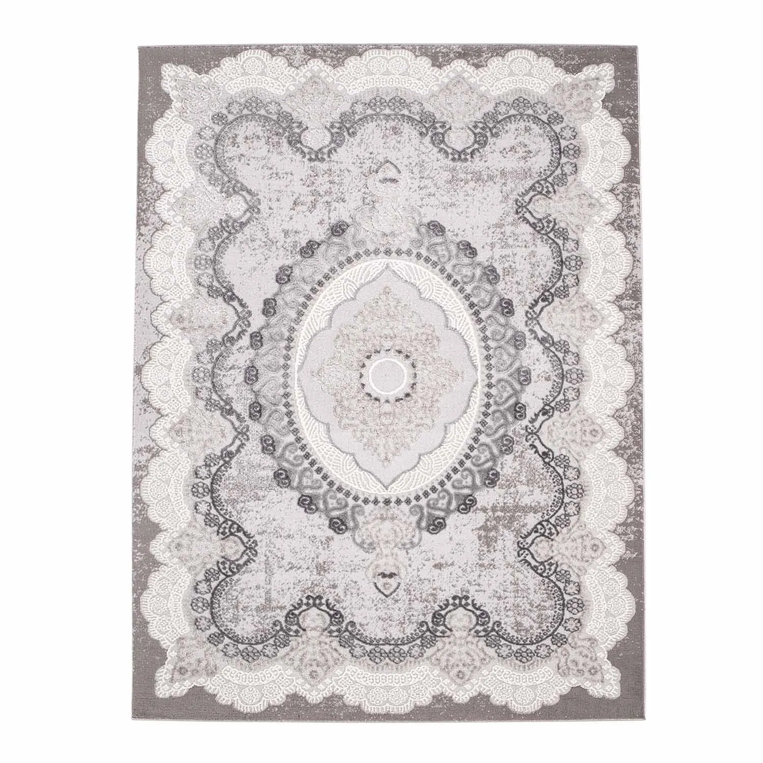 Wilton-matto - Sari (harmaa)