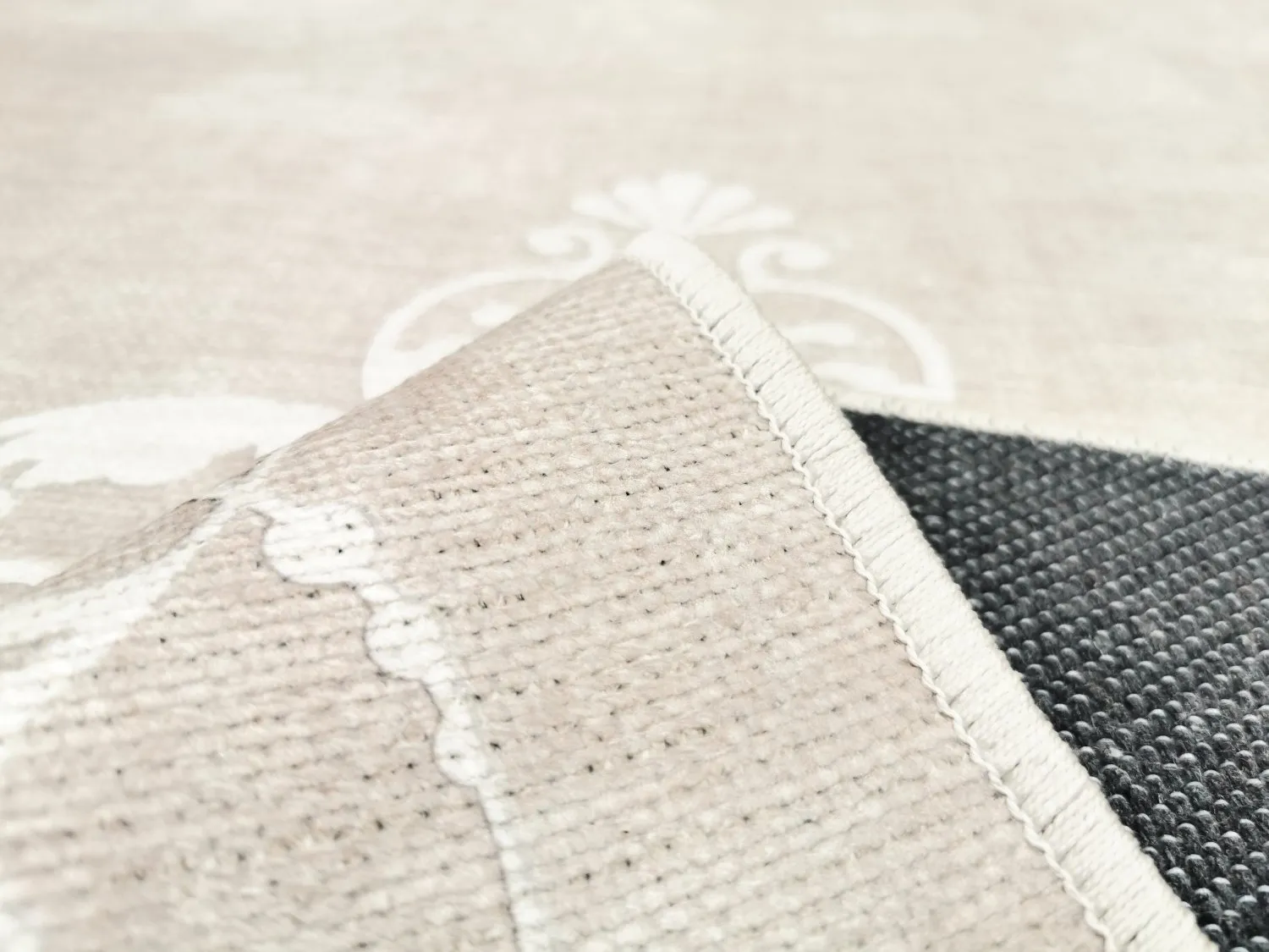 Wilton-matto - Santi (beige/valkoinen)