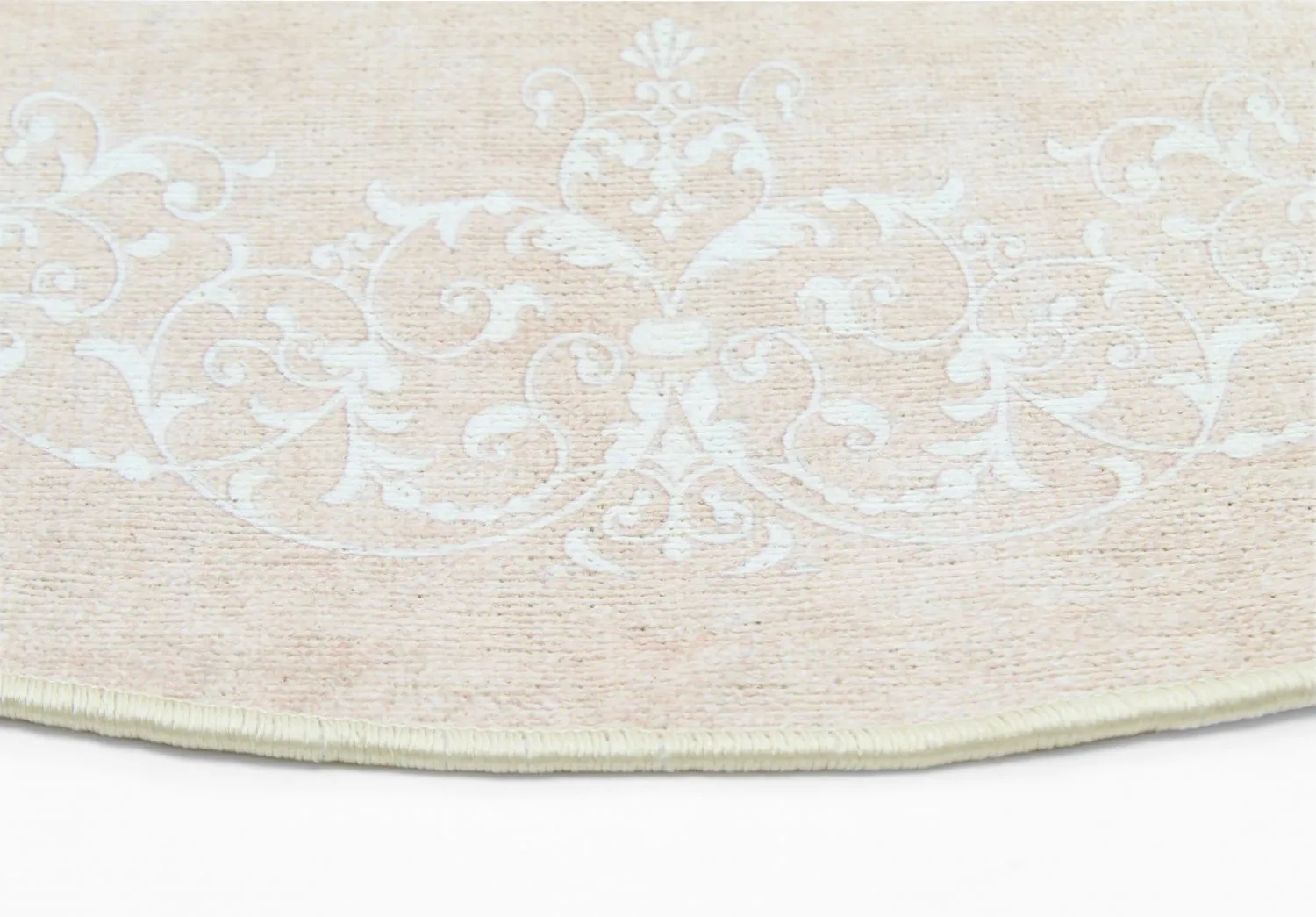 Pyöreät matot - Santi (beige/valkoinen)