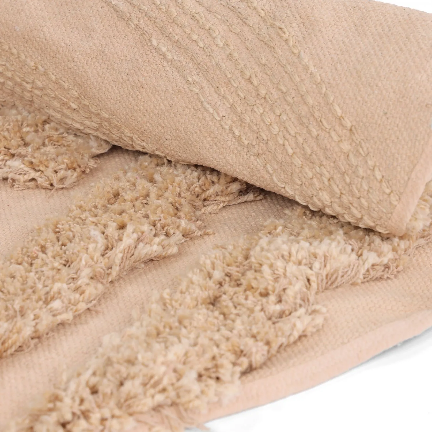 Pyöreät matot - Cazorla Natural Cotton Shaggy (beige)