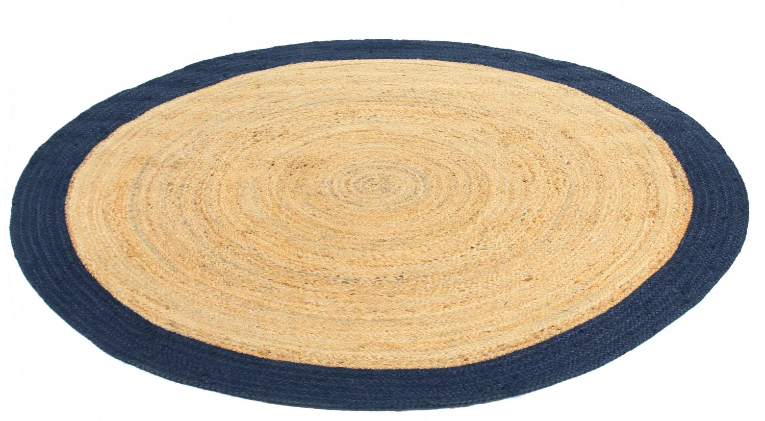 Pyöreä matot - Taki (jute/sininen)