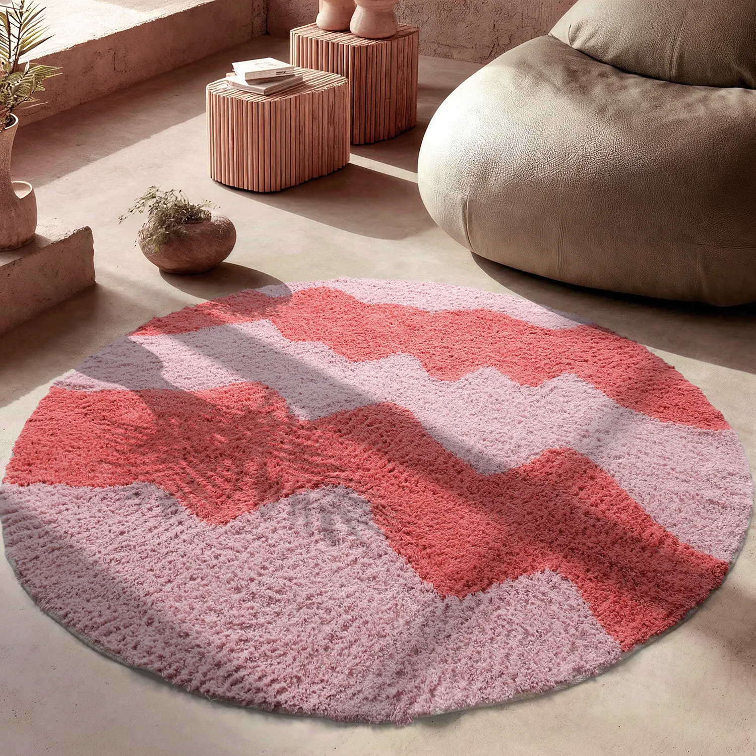 Ryijymatot - Amira Natural Cotton Shaggy (pinkki)