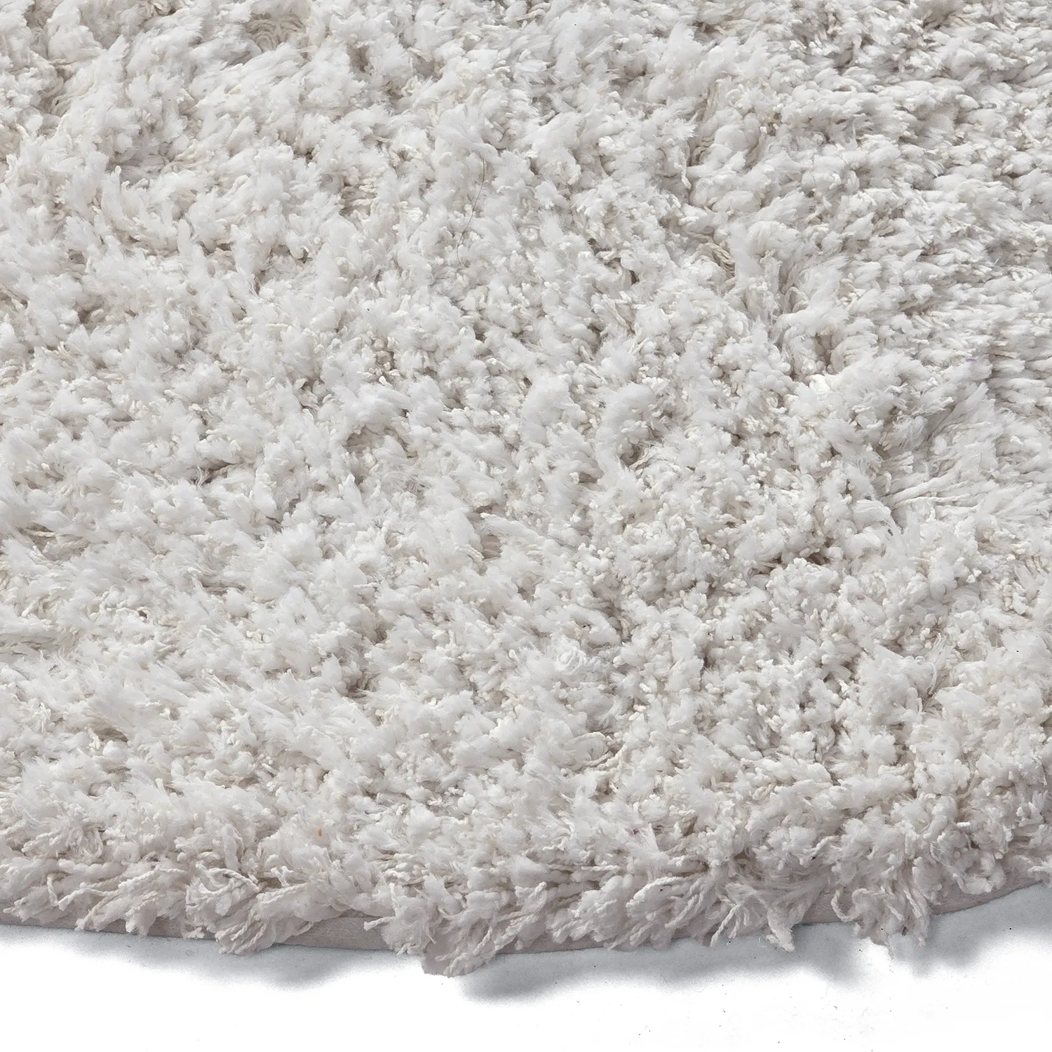 Pyöreät matot - Combarro Solid Cotton Shaggy (kerma)