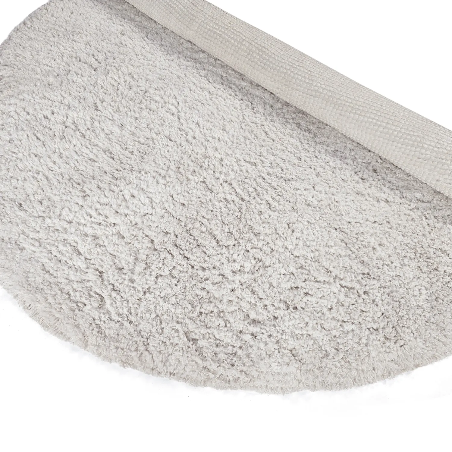 Pyöreät matot - Combarro Solid Cotton Shaggy (kerma)