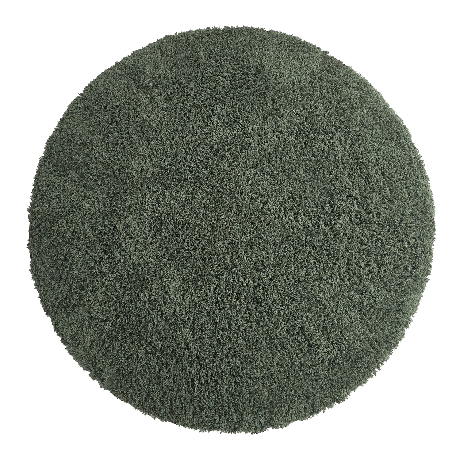 Pyöreät matot - Combarro Solid Cotton Shaggy (vihreä)