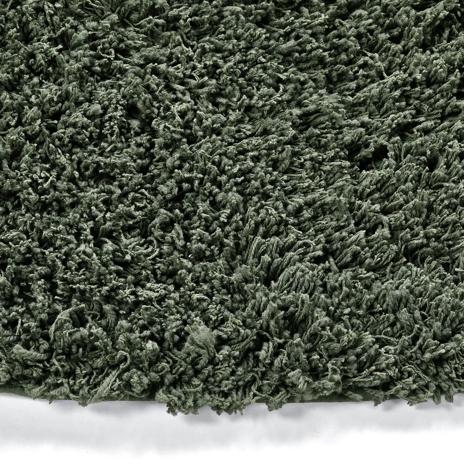 Pyöreät matot - Combarro Solid Cotton Shaggy (vihreä)
