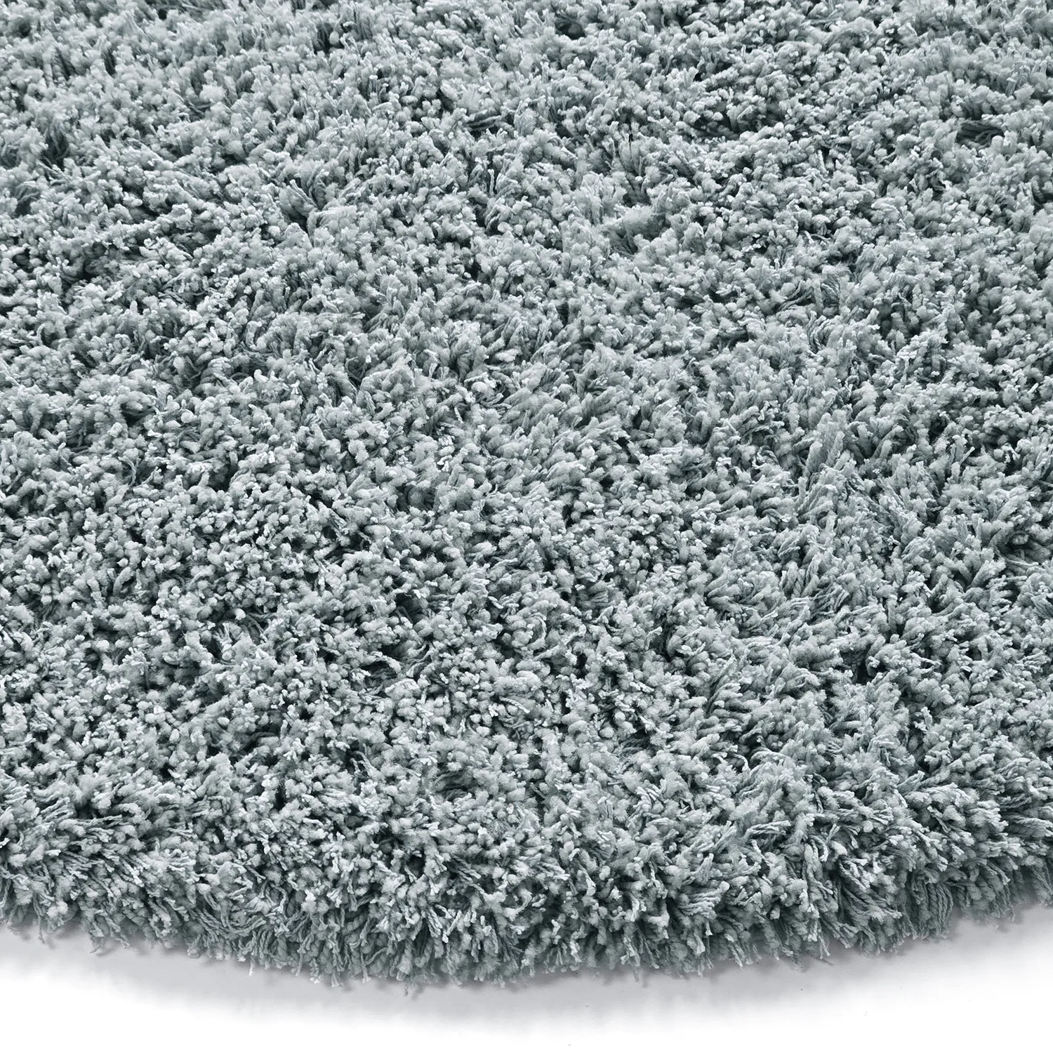 Pyöreät matot - Combarro Solid Cotton Shaggy (vaaleansininen)