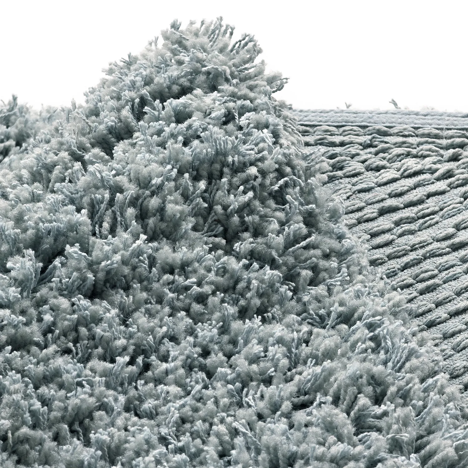 Pyöreät matot - Combarro Solid Cotton Shaggy (vaaleansininen)