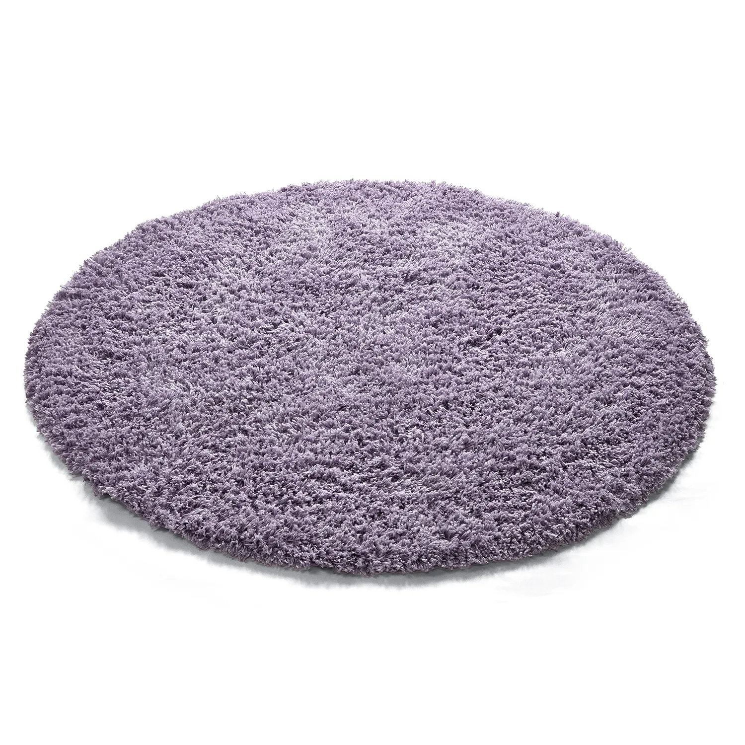 Pyöreät matot - Combarro Solid Cotton Shaggy (vaalea violetti)