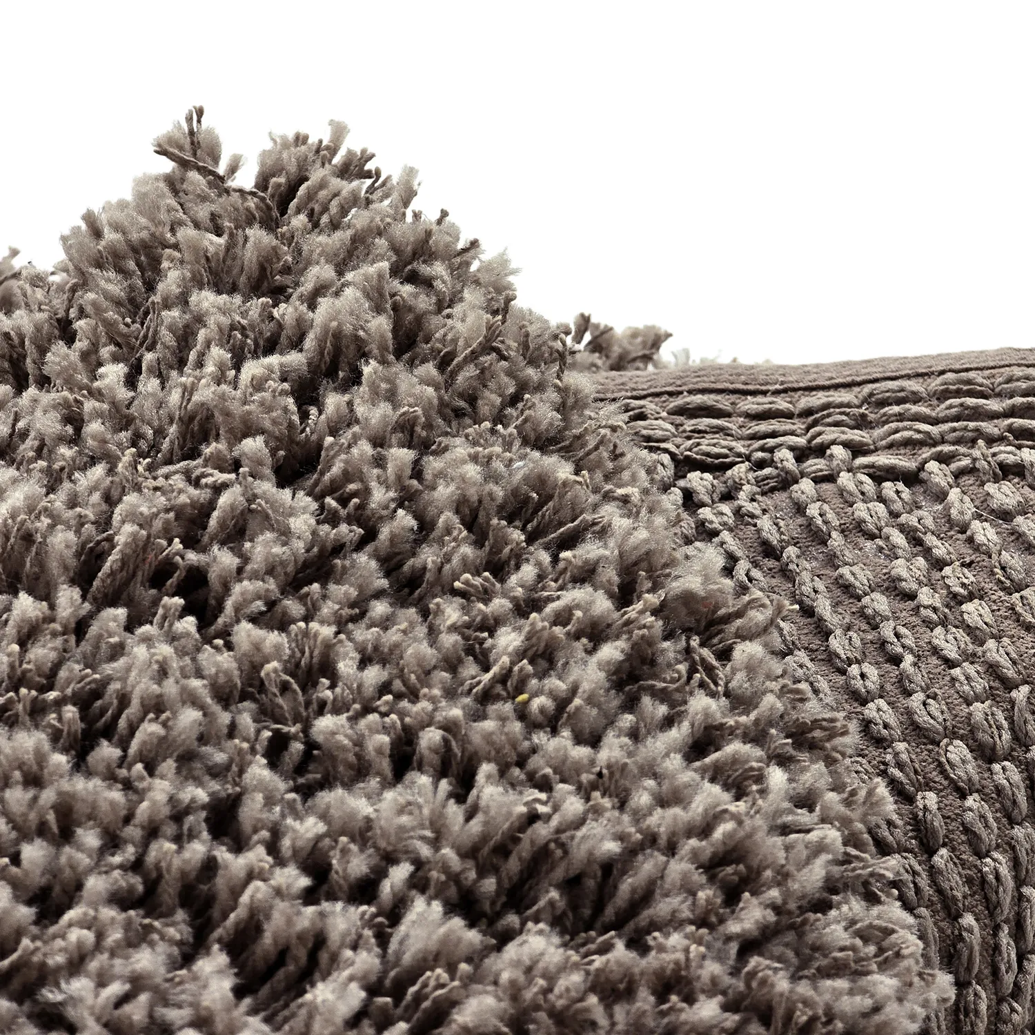 Pyöreät matot - Combarro Solid Cotton Shaggy (taupe)