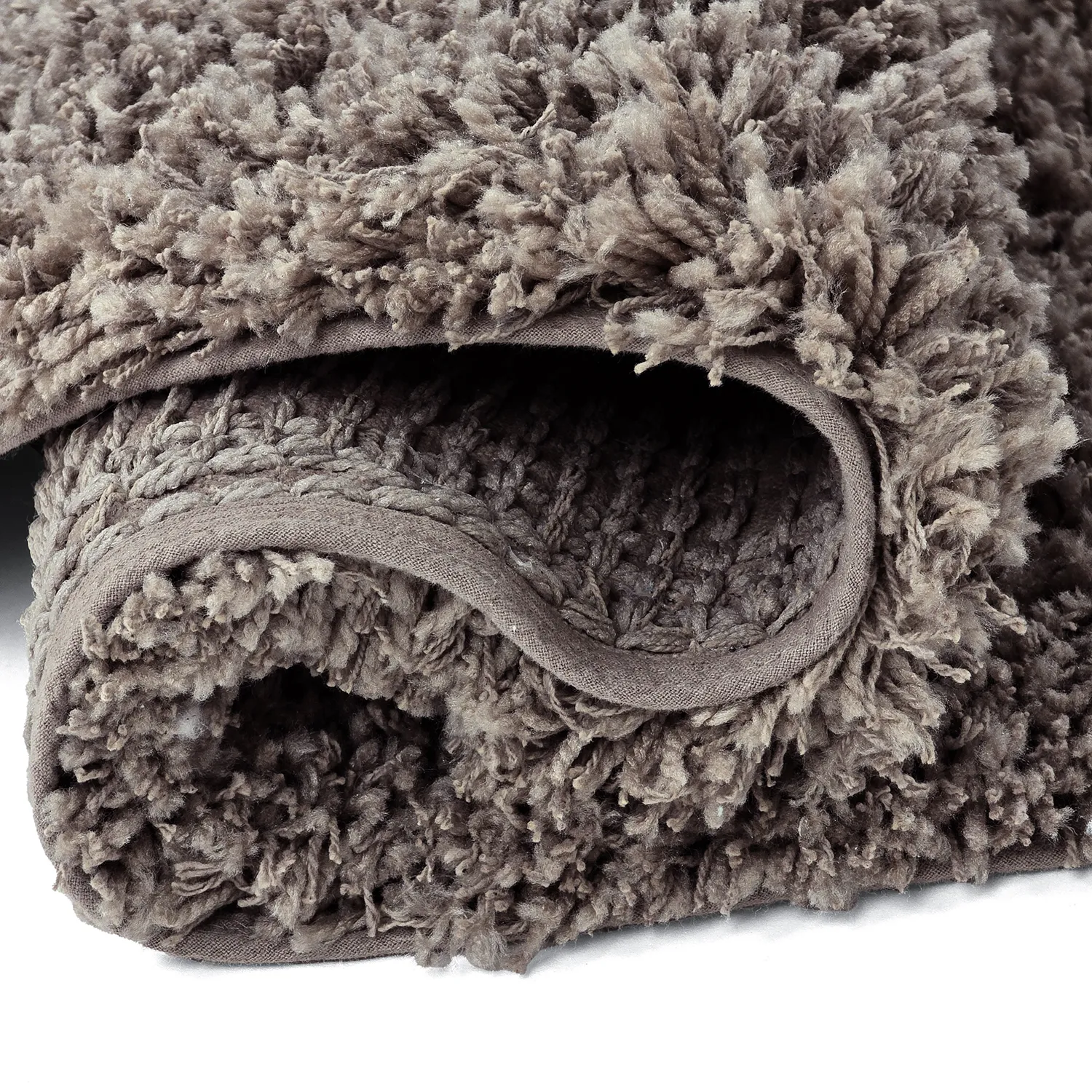 Pyöreät matot - Combarro Solid Cotton Shaggy (taupe)