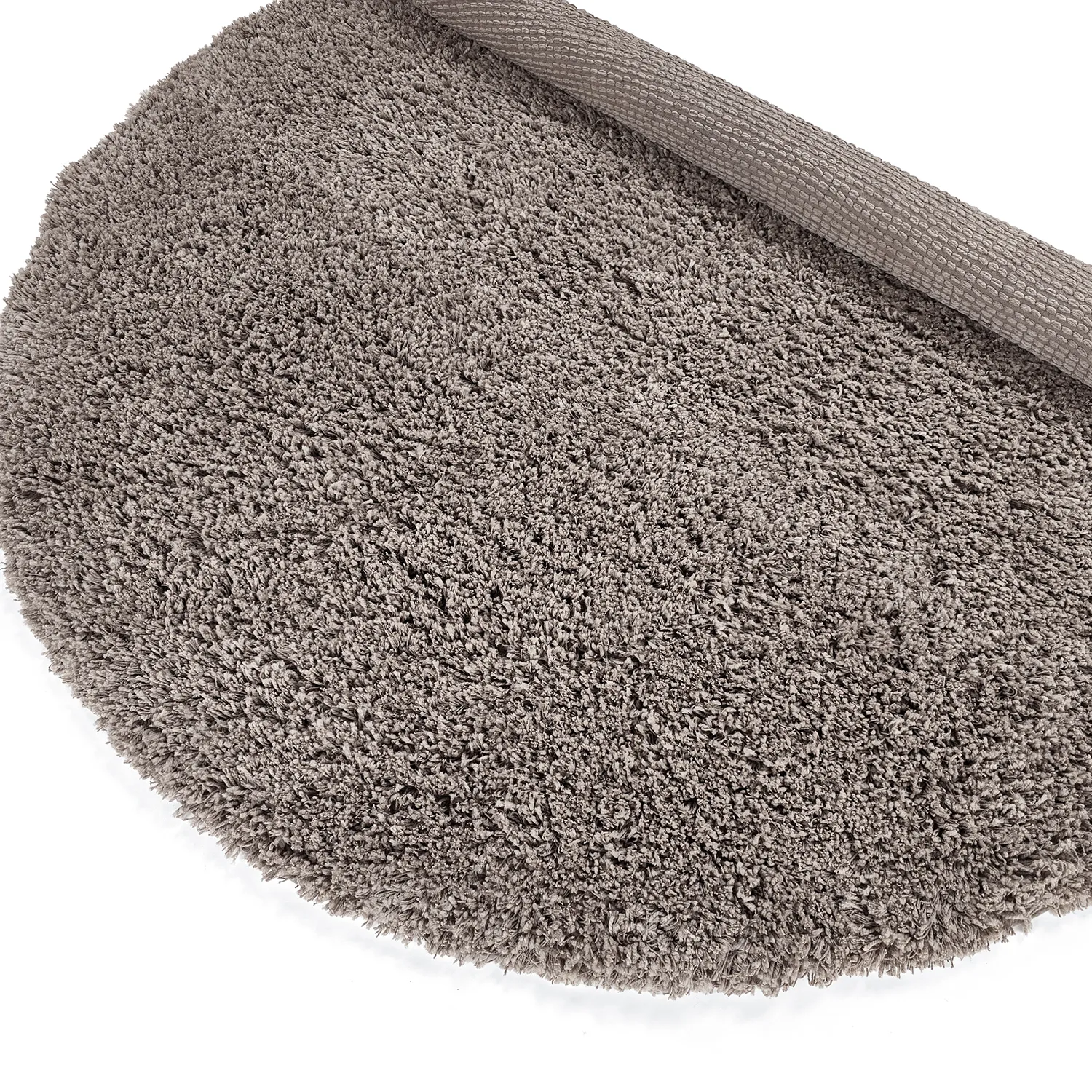 Pyöreät matot - Combarro Solid Cotton Shaggy (taupe)