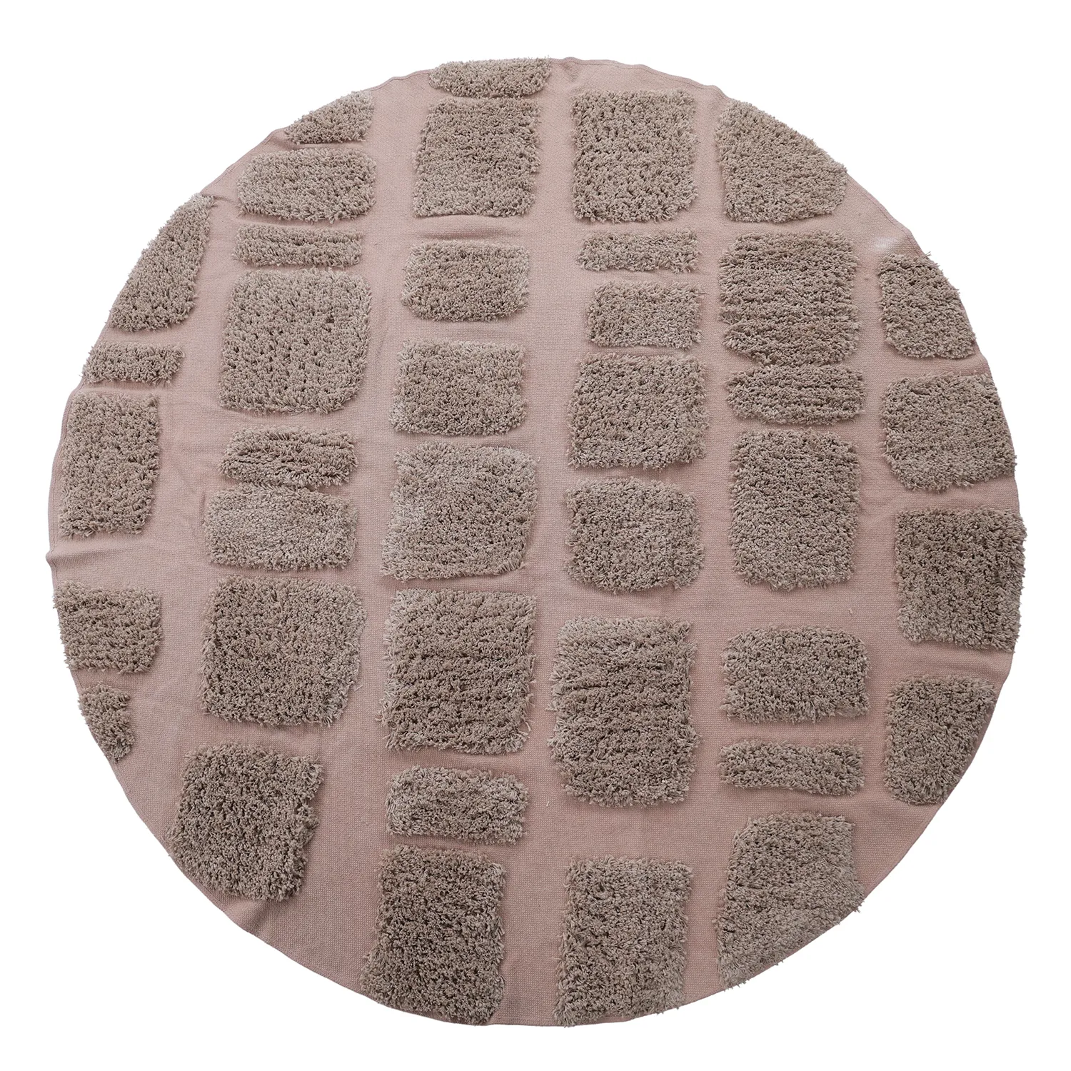Pyöreät matot - Otranto Natural Cotton Shaggy (taupe)