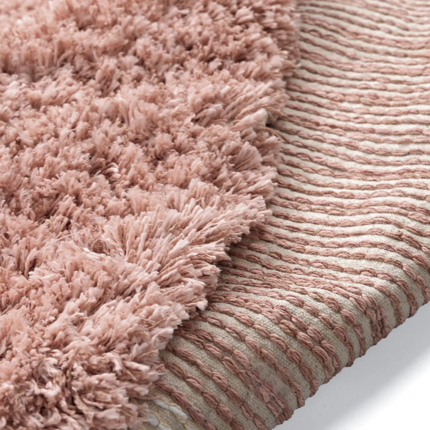 Pyöreät matot - Perast Natural Cotton Shaggy (multi)