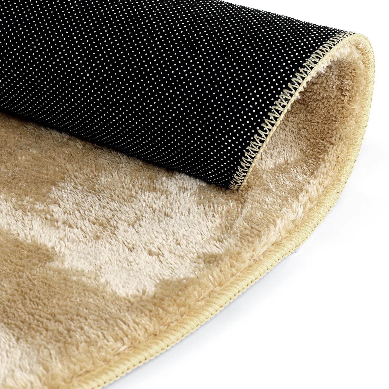 Pyöreä matot - Aranga Super Soft Fur (tummabeige)