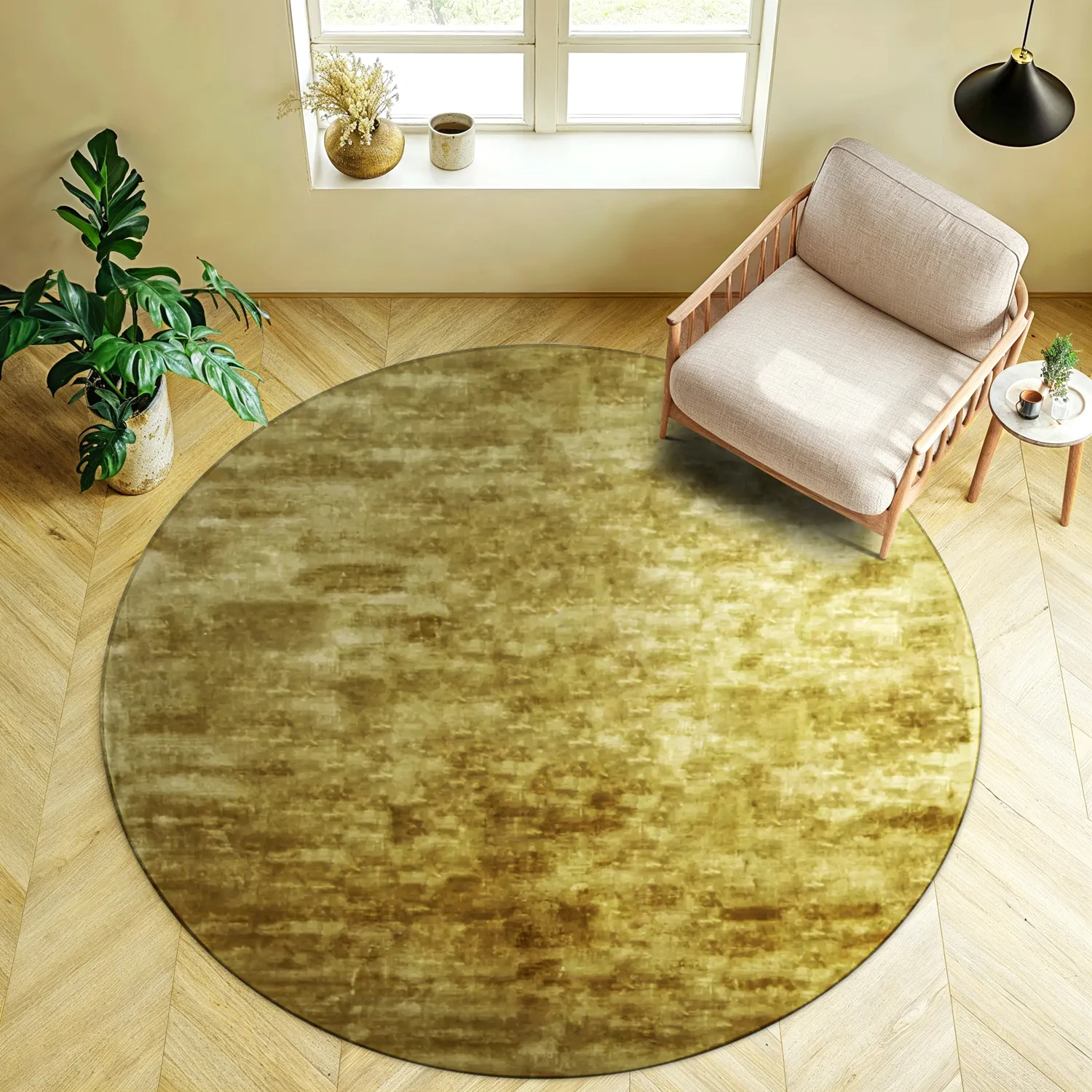 Pyöreä matto - Jodhpur Special Luxury Edition (gold)