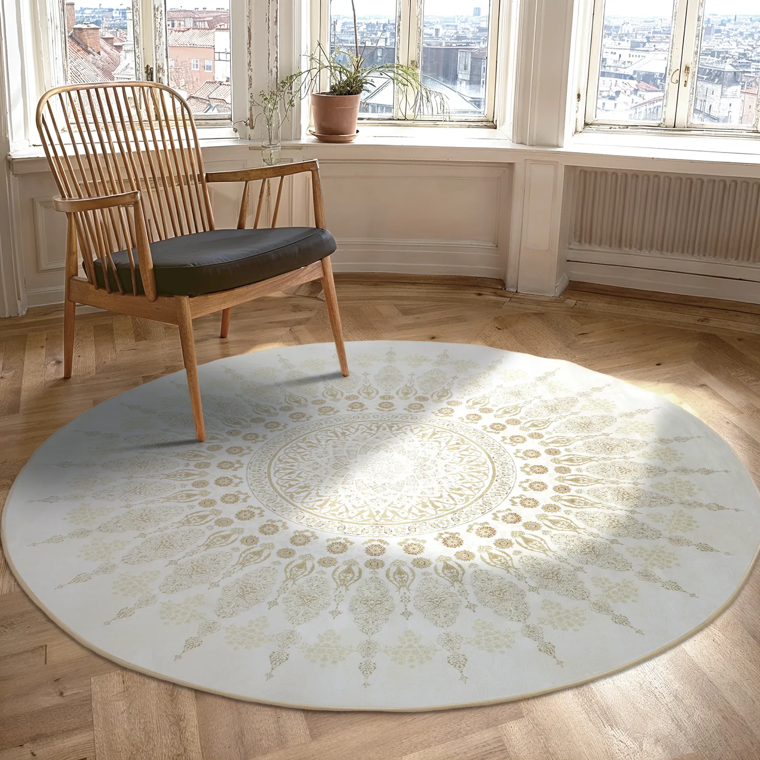 Pyöreät matot - Sandrigo (beige)