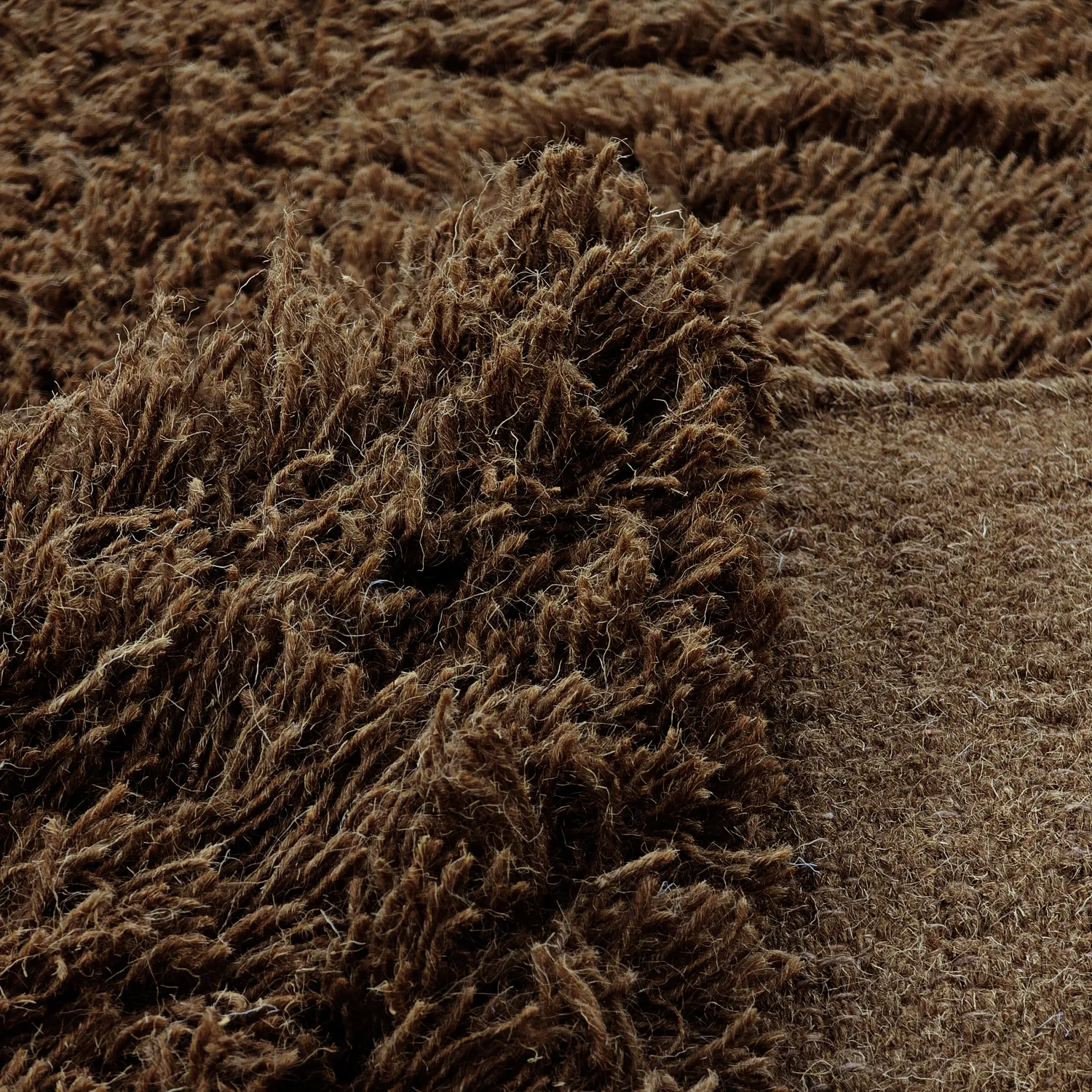 Ryijymatot - Melilla Hand Woven Wool Shaggy (ruskea)