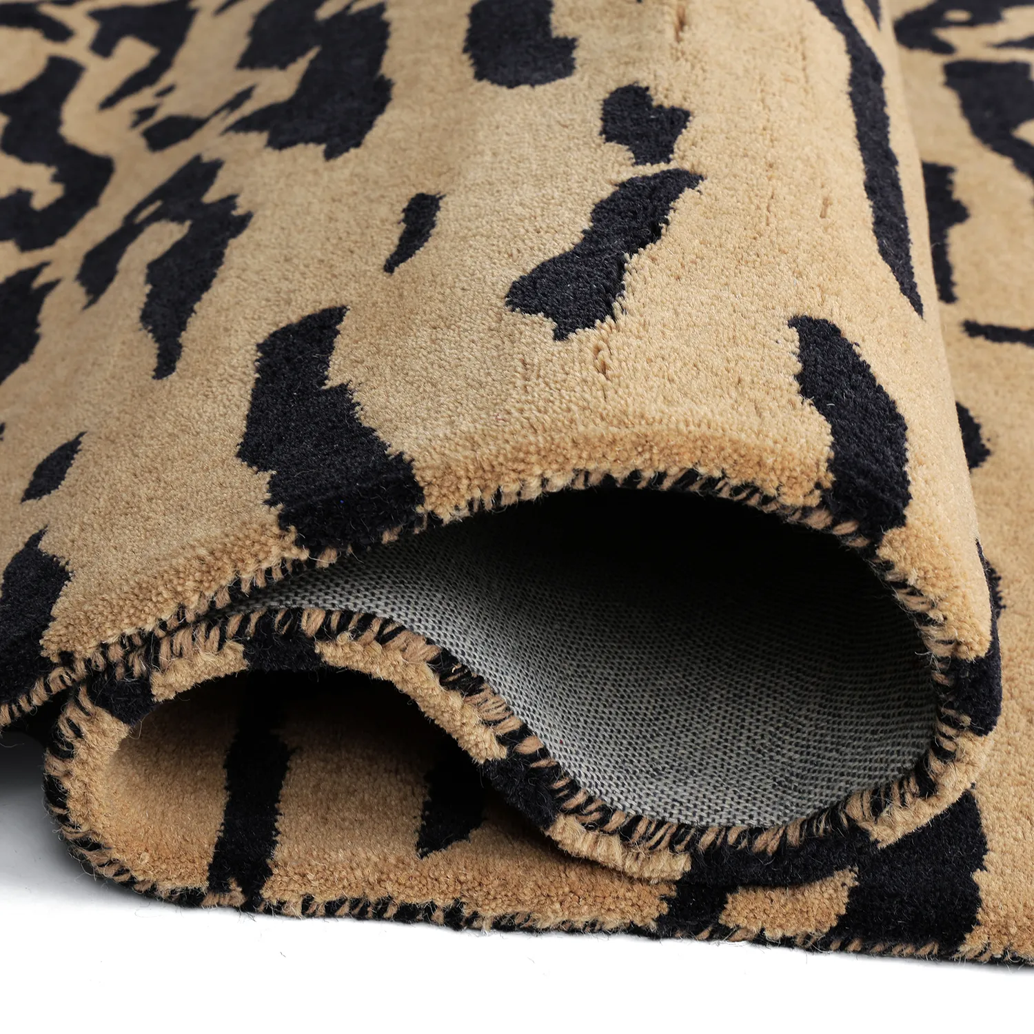 Ryijymatot - Zebra Tufted Wool Premium (beige/musta)