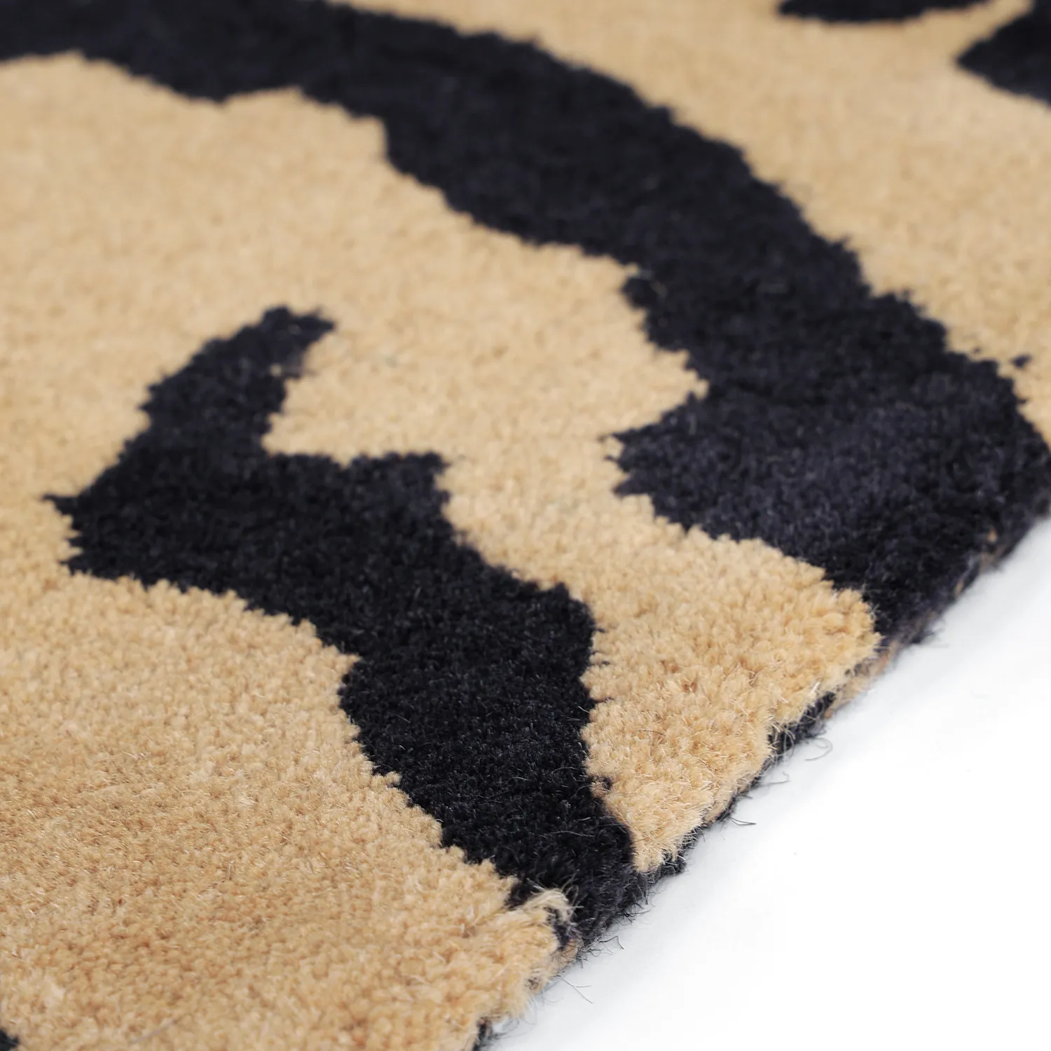 Ryijymatot - Zebra Tufted Wool Premium (beige/musta)