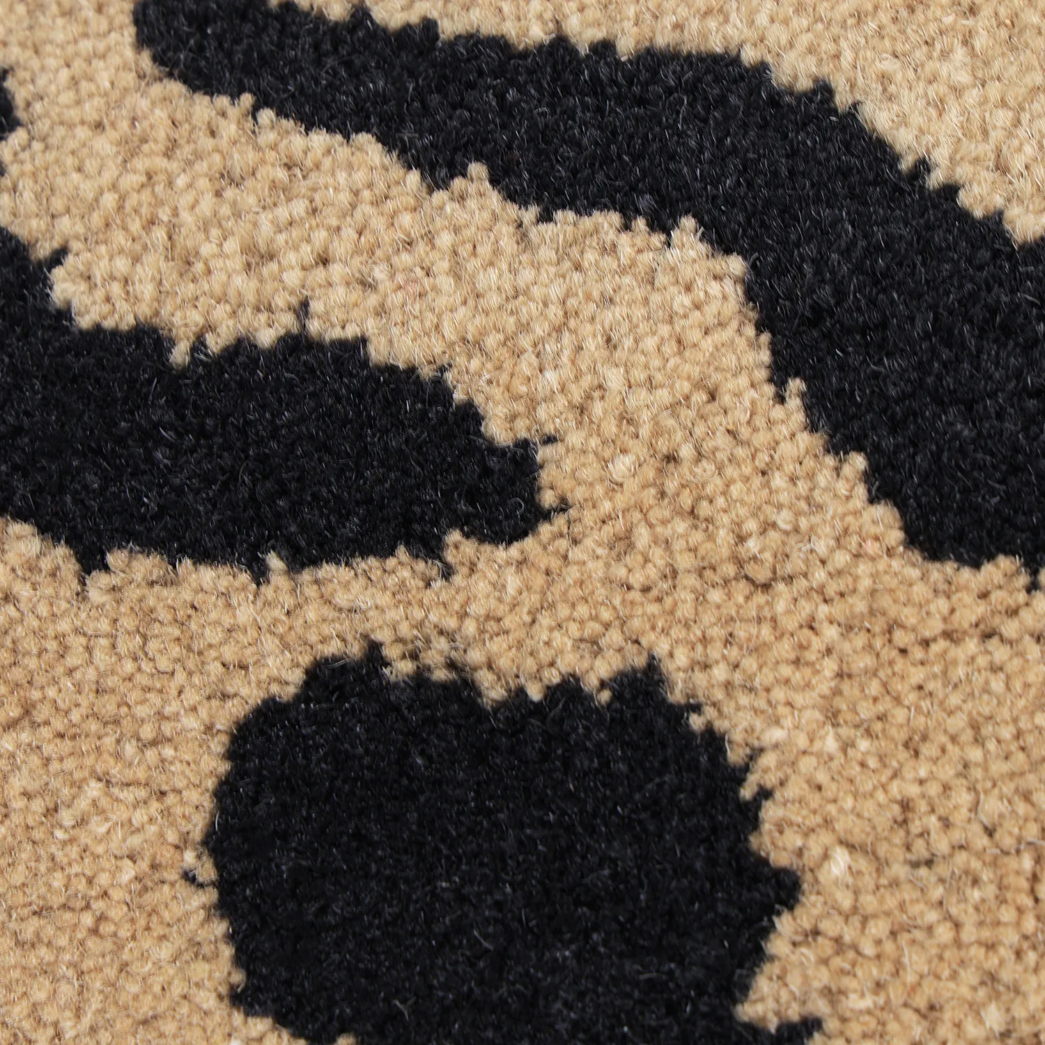 Ryijymatot - Zebra Tufted Wool Premium (beige/musta)