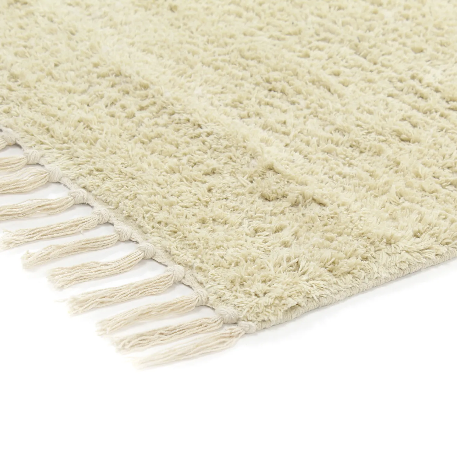 Ryijymatot - Amira Natural Cotton Shaggy (beige/violetti)