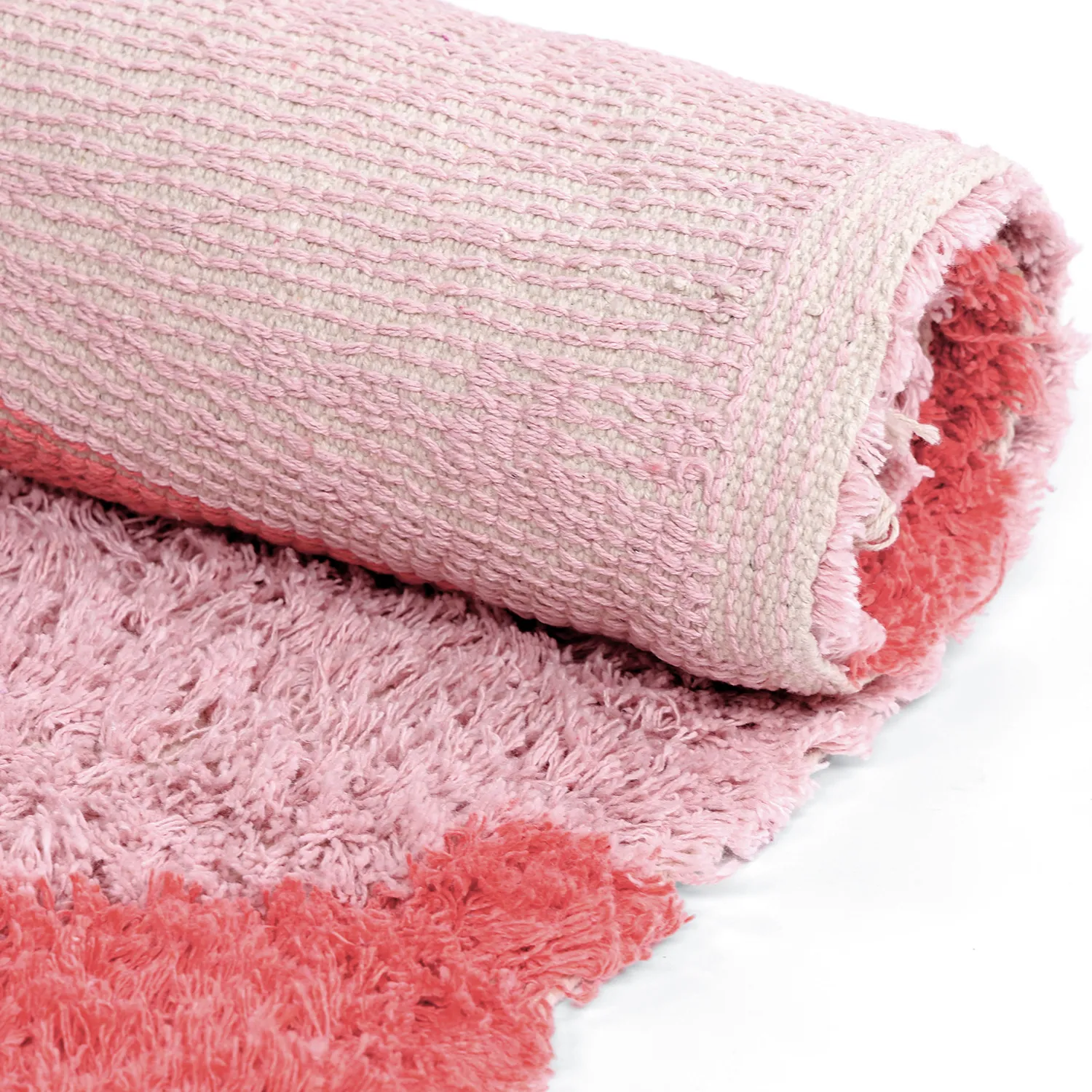 Ryijymatot - Amira Natural Cotton Shaggy (pinkki)