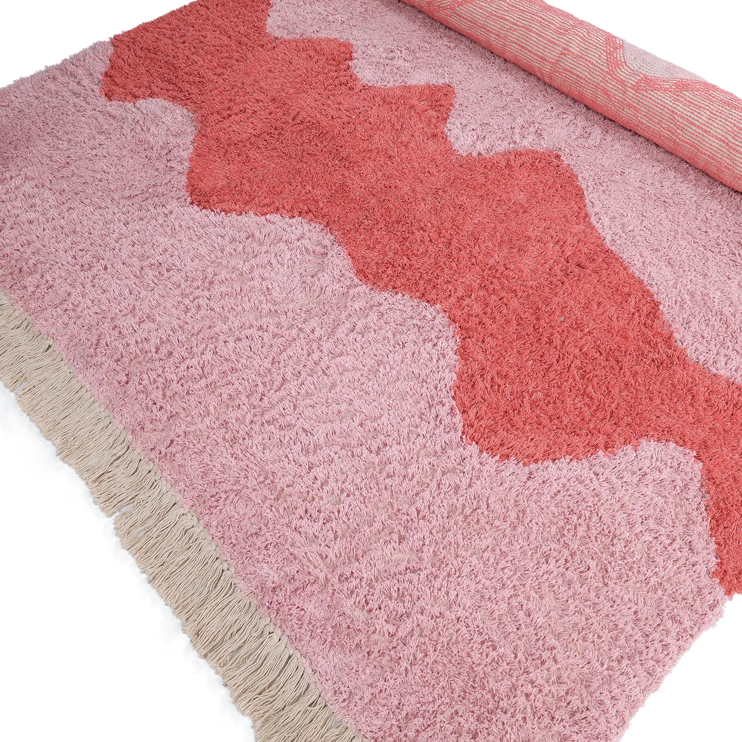 Ryijymatot - Amira Natural Cotton Shaggy (pinkki)