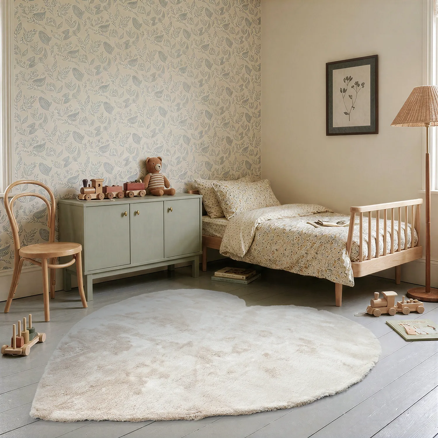 Lastenmatto - Aranga Super Soft Heart (beige)